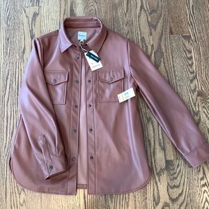 Brand New with Tags faux Leather Kensie Shirt Jacket size S